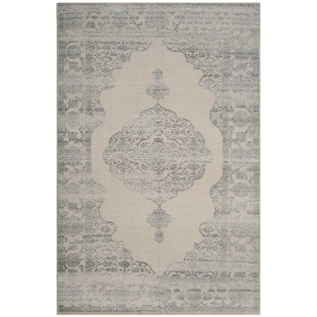 Safavieh 8 x 10 ft. Chester Hand Knotted Rectangle Area Rug Ivory & Grey CHS546A-8